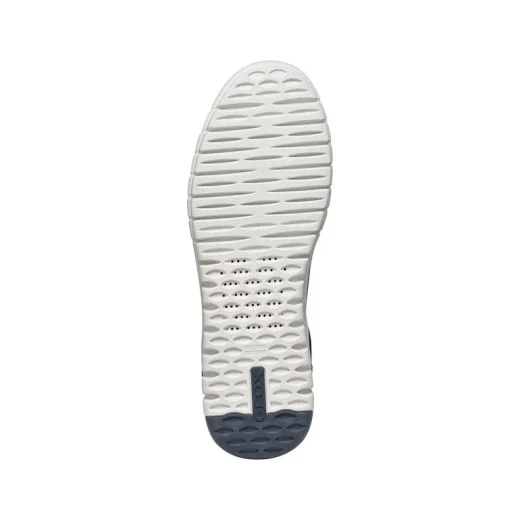 Geox Flextride Plus Men's Navy Sneakers with Easy Fit 40. Modern urban design, coated leather construction, and hand free entry. Comfortable and stylish footwear. - Geox - Image 10