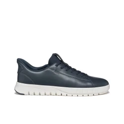 Flextride Plus Men's Sneakers Navy Blue 44 Urban Modern Design Coated Leather Easy Slip On 1 Pair Comfortable Breathable Shoes Casual Footwear For Everyday Use