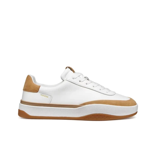 Dynamia Man Sneakers White 40 Contemporary Design Men's Casual Shoes Nappa Leather Nubuck Sporty Style Comfortable Everyday Wear ITEMCODE U65MZA 08532 C1025 - Geox - Image 2