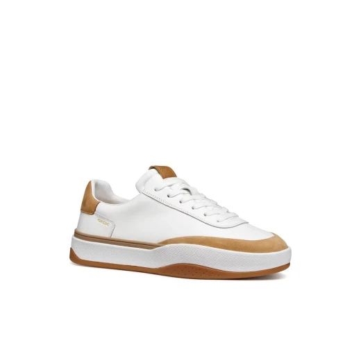 Dynamia Men's Sneakers White Nappa Leather and Nubuck Casual Shoes Size 45 - Image 3