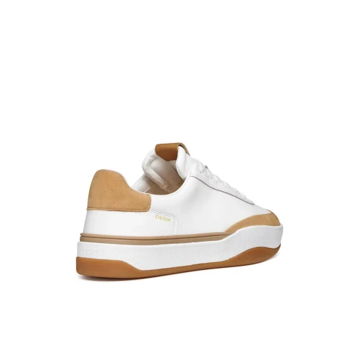 Dynamia Man Sneakers White 40 Contemporary Design Men's Casual Shoes Nappa Leather Nubuck Sporty Style Comfortable Everyday Wear ITEMCODE U65MZA 08532 C1025 - Geox - Image 4