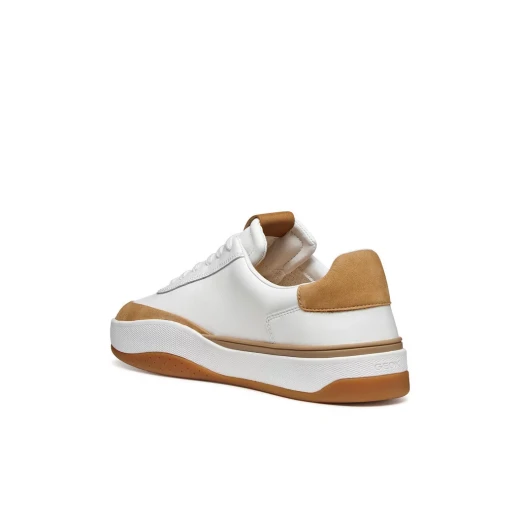 Dynamia Men's Sneakers White Nappa Leather and Nubuck Casual Shoes Size 44 - Image 5