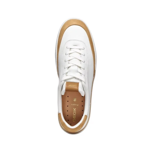 Dynamia Men's Sneakers White Nappa Leather and Nubuck Casual Shoes Size 43 - Image 6