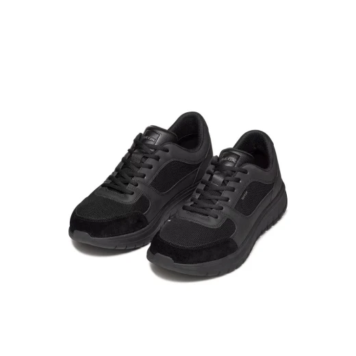 Flextride R Man Men's Running Inspired Sneakers Black U65N4B.014EK.C9999 Size 45 Woven Fabric Suede Upper Comfortable Flexible Elasticity Sporty Casual Outfit 1 Pair - Geox - Image 8