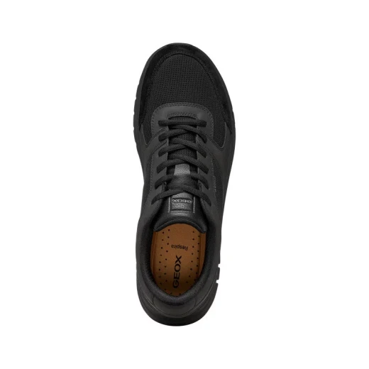 Flextride R Man Men's Running Inspired Sneakers Black U65N4B.014EK.C9999 Size 45 Woven Fabric Suede Upper Comfortable Flexible Elasticity Sporty Casual Outfit 1 Pair - Geox - Image 9