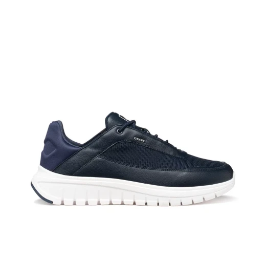 Flextride R Man Navy Running Sneakers Featuring Woven Fabric and Suede Upper for Men's Sporty Casual Outfits, Provides Comfort and Flexibility, Size 44 - Image 2