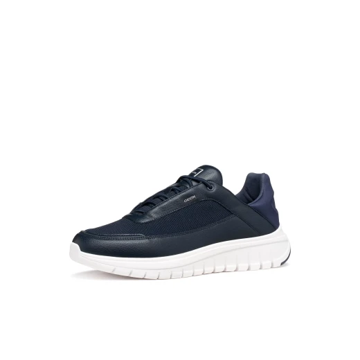 Flextride R Man Navy Running Sneakers Featuring Woven Fabric and Suede Upper for Men's Sporty Casual Outfits, Provides Comfort and Flexibility, Size 44 - Image 4