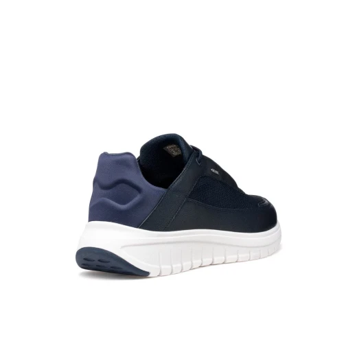 Flextride R Man Navy Sneakers Men's Running Inspired Shoes Woven Fabric Suede Upper Comfort Flexibility Elasticity Modern Sporty Casual Outfits Size 40 - Geox - Image 5