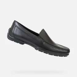 Geox Moner 2Fit Men's Loafer Black Leather 41 Comfortable Breathable Shoes