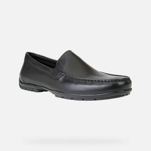 Geox Moner 2Fit Men's Loafer Black Leather 41 Comfortable Breathable Shoes - Geox - Image 3