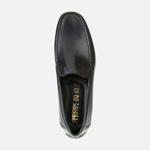 Geox Moner 2Fit Men's Loafer Black Leather 42 Comfortable Breathable Shoes - Geox - Image 5
