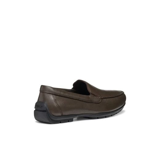 Moner 2Fit Men's Loafer Casual Coffee Leather Slip On Breathable Lightweight Daily Wear Shoe Size 40 Designed for Comfort and Refined Style with Tumbled Leather Construction - Geox - Image 7