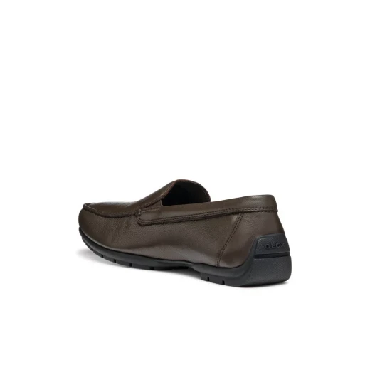 Moner 2Fit Men's Loafer Casual Coffee Leather Slip On Breathable Lightweight Daily Wear Shoe Size 40 Designed for Comfort and Refined Style with Tumbled Leather Construction - Geox - Image 8