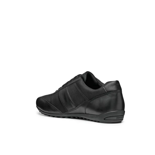 Wells Man City Sneaker Black Crafted From Nappa and Fabric Sporty Vibe Casual Style Size 41 Versatile Design for Men's Fashion - Geox - Image 8