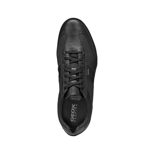 Wells Man City Sneaker Black Crafted From Nappa and Fabric Sporty Vibe Casual Style Size 41 Versatile Design for Men's Fashion - Geox - Image 9