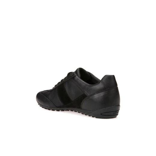Geox Symbol Man Black Leather Shoes Size 41 Waterproof Breathable Sole Comfortable All Day Wear Men's Footwear Fast Delivery Easy Exchange - Geox - Image 4