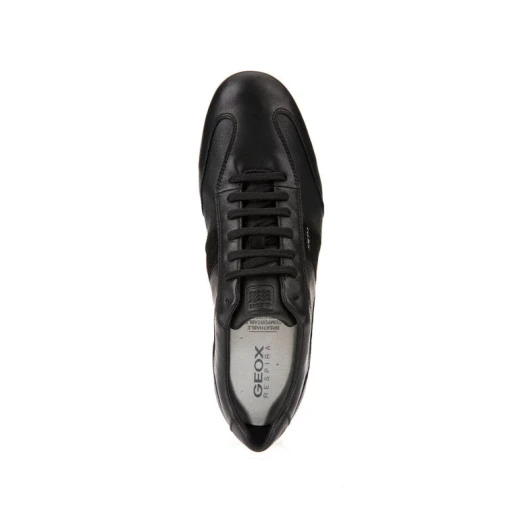 Geox Symbol Man Black Leather Shoes Size 41 Waterproof Breathable Sole Comfortable All Day Wear Men's Footwear Fast Delivery Easy Exchange - Geox - Image 5