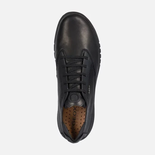 Geox Aerantis Man Sneakers Black Leather 41 Ultra Breathable Comfort - Geox - Image 4