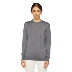 Geox Knit Woman's Sweater in Grey, Size Small, Featuring Patented Breathable Fabric and Waterproof Membrane, Quick Delivery and Easy Exchange at Geox Stores