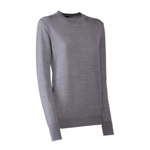 Geox Knit Woman's Sweater in Grey, Size Small, Featuring Patented Breathable Fabric and Waterproof Membrane, Quick Delivery and Easy Exchange at Geox Stores - Image 3