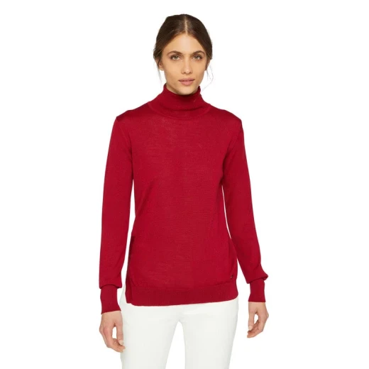 Geox Knit Woman's Top Red Color Size M Breathable Patent Technology Waterproof Protection Fast Delivery Easy Exchange Apparel Item W3670C T3033 F7207 - Image 3