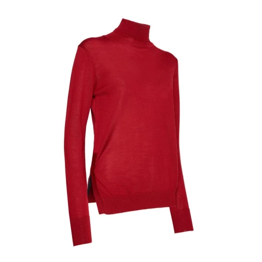 Geox Knit Woman's Top Red Color Size M Breathable Patent Technology Waterproof Protection Fast Delivery Easy Exchange Apparel Item W3670C T3033 F7207 - Image 5