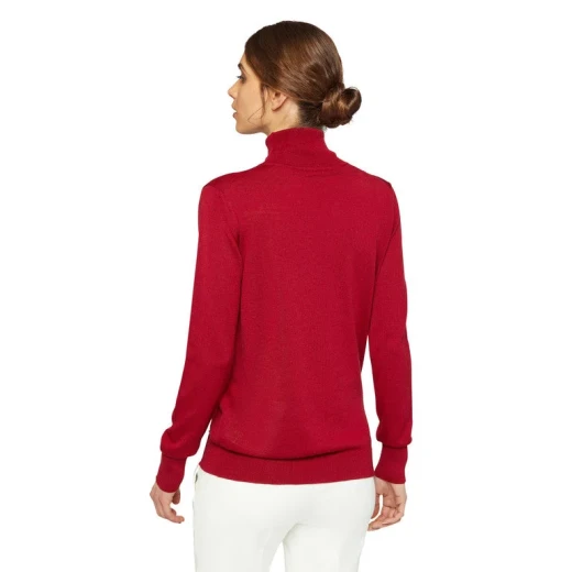 Geox Knit Woman's Top Red Color Size M Breathable Patent Technology Waterproof Protection Fast Delivery Easy Exchange Apparel Item W3670C T3033 F7207 - Image 6