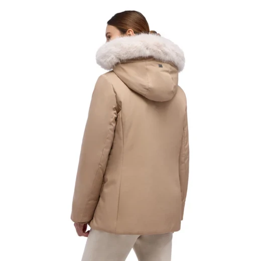 Geox Spherica Women's Parka Jacket Natural 40 Waterproof Breathable - Geox - Image 10
