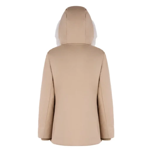 Geox Spherica Women's Jacket Natural 42 Recycled Softshell Parka - Geox - Image 9