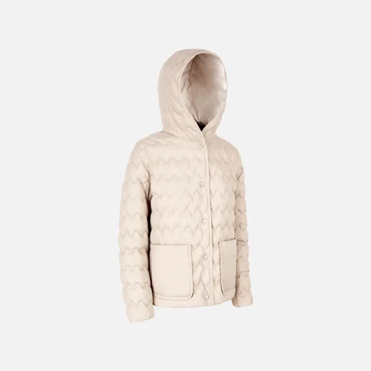 Myluse Woman Down Jacket Lightweight Windproof Mid Moonbeam 42 - Geox - Image 3