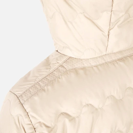 Myluse Woman Down Jacket Lightweight Windproof Mid Moonbeam 42 - Geox - Image 5
