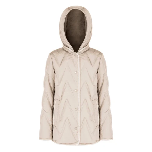 Plummery Jacket Woman Midlength Down Jacket for Women 42, Detachable Hood, Windproof Water Repellent Crinkled Nylon, Regenerated Down Fill, Perfect for City Living in Bad Weather Plummery Jacket Woman Midlength Down Jacket for Women 42, Detachable Hood, Windproof Water Repellent Crinkled Nylon, Regenerated Down Fill, Perfect for City Living in Bad Weather