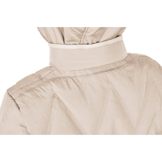 Plummery Jacket Woman Midlength Down Jacket for Women 42, Detachable Hood, Windproof Water Repellent Crinkled Nylon, Regenerated Down Fill, Perfect for City Living in Bad Weather - Image 5