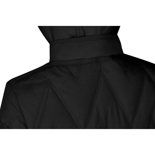 Nobis Plummery Jacket Woman Black Size 44 Waterproof Crinkled Nylon Down Coat Detachable Hood Recycled Lining Regenerated Down Fill Wind and Rain Protection Urban Aesthetic - Plummery - Image 6