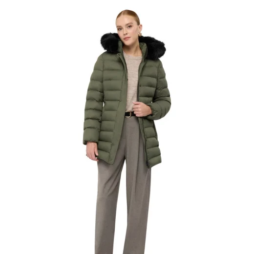 Catria Women's Longline Down Jacket Grape Leaf 50 Recycled Polyester - Image 5