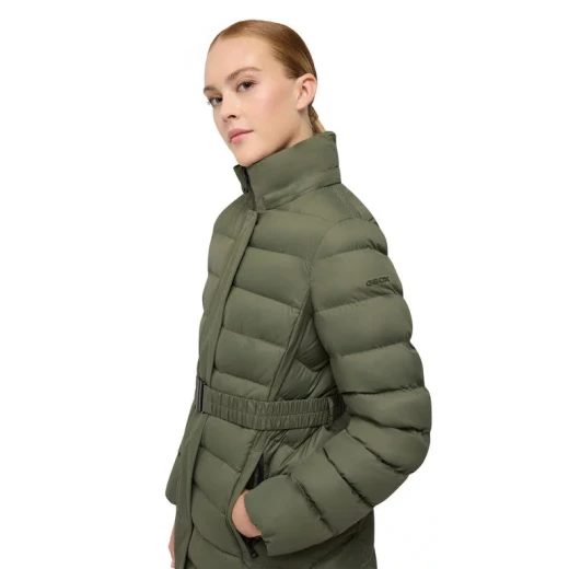 Catria Women's Longline Down Jacket Grape Leaf Size 44 Recycled Polyester - Image 7