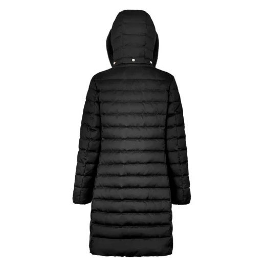 Bettanie Women's Longline Down Jacket Black 38 Satin Fabric Winter Coat - Image 6