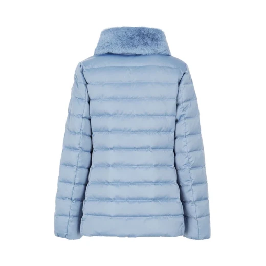 Bettanie Women's Down Jacket Faded Denim 38 Recycled Padding Winter Coat - Geox - Image 10