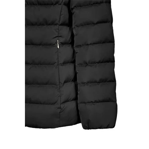 Bettanie Jacket Woman Black Satin Down Filled Winter Coat with Fur Trim 44 for Stylish Protection and Feminine Aesthetic - Geox - Image 4