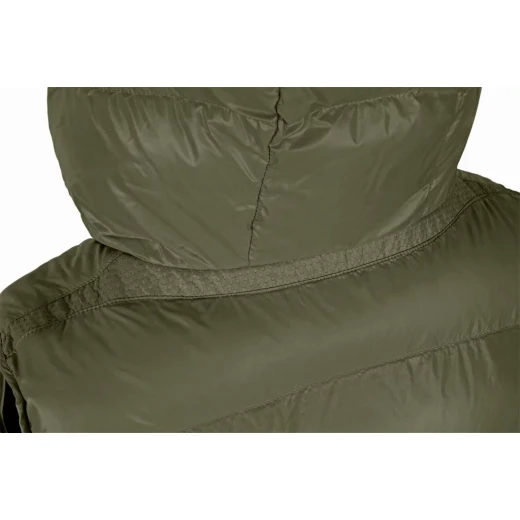 Bleyze Woman Hooded Vest Grape Leaf Lacquered Fabric Recycled Lining Padding W5628C Urban City Style Size 38 Comfortable Chic Design Lightweight Modern Fashion - Geox - Image 8