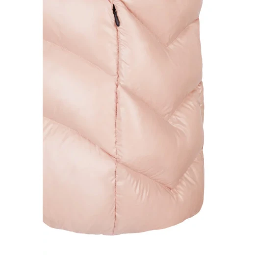 Bleyze Woman Hooded Vest Rose 48 Lacquered Fabric Recycled Lining - Bleyze - Image 6