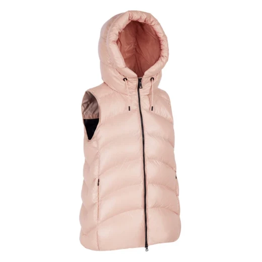 Bleyze Woman Hooded Vest Rose 46 Recycled Fabric Winter Jacket - Bleyze - Image 7