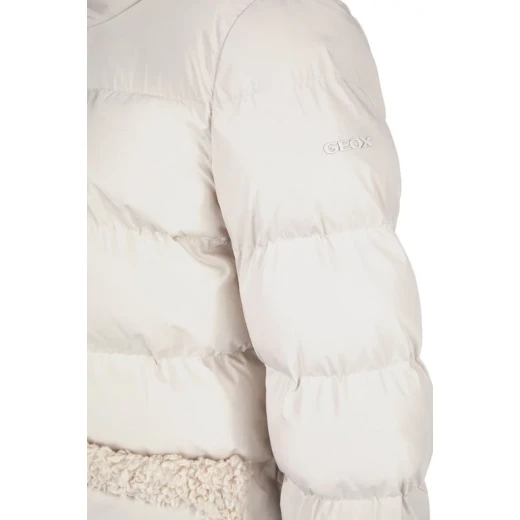 Vilde Women's Parka Jacket Recycled Polyester Mid Moonbeam Size 50 - Geox - Image 7