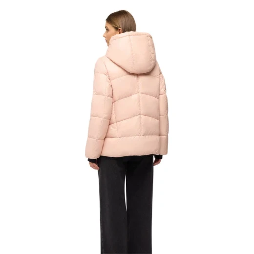 Serilda Woman's Parka Jacket Rose 38 Crafted From Lacquered Nylon Recycled Lining And Padding Water Repellent Wind Blocking Finish Ideal For Wet Weather ITEMCODE W5628F T3121 F8325 - Serilda - Image 7