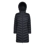Zosma Women's Longline Jacket Sky Captain 38 Detachable Hood Winter Coat - Geox