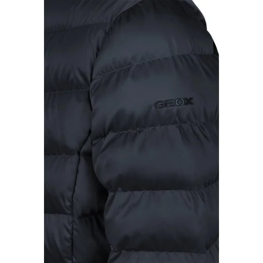 Zosma Women's Longline Jacket Sky Captain 38 Detachable Hood Winter Coat - Geox - Image 5