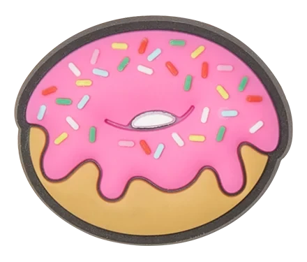 Jibbitz Pink Donut Charm for Crocs Shoes: Cute & Fun Accessory for Kids & Adults, Easy to Attach, Unique Style - Crocs - Image 2