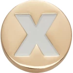 JIBBITZ Gold Letter X Charm for Crocs Shoes, Personalize Your Footwear with This Stylish Accessory. Easy to Attach, Show Off Your Initial 1 of a Kind. - Jibbitz