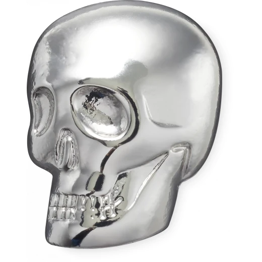 Jibbitz Silver Skull Charms for Crocs Shoes, Decorative Accessories, Shoe Decoration, Compatible with Crocs, Easy to Attach, Unique Style, Fashion Accessory, Perfect Gift Idea - Image 2