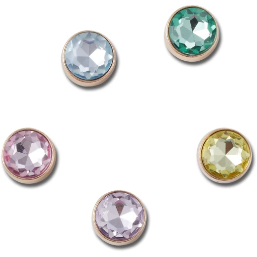 JIBBITZ Gold and Gem Charms 5 Pack for Crocs Shoes Accessories - Crocs - Image 2